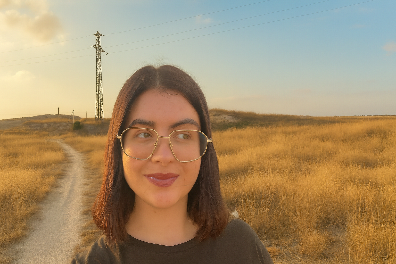Banner de Blanca en el campo